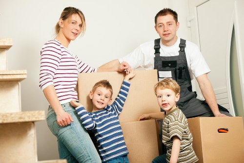 Packing and transporting office furniture for a Wimbledon business move