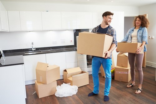 Commercial movers assisting with office relocation in Wimbledon