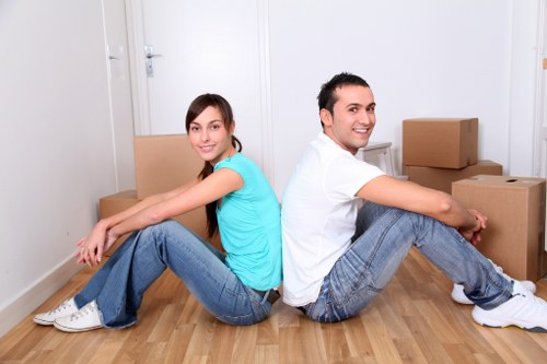 Local team collecting large furniture from a Wimbledon property